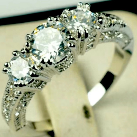 Rings are listed right now for $28 Sterling silver plated semi precious stones - Picture 5 of 16